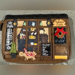 Vendula London Winter Cafe small ziparound wallet